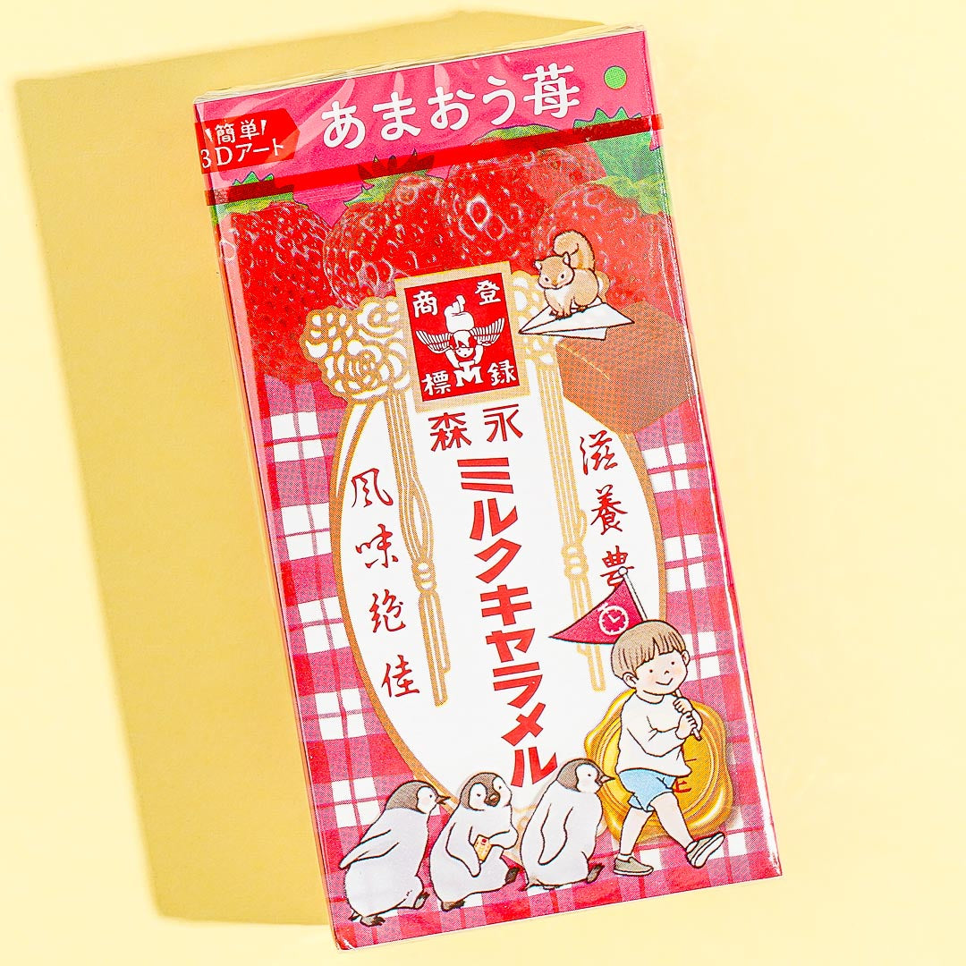 Morinaga Milk Caramel Candy - Amaou Strawberry