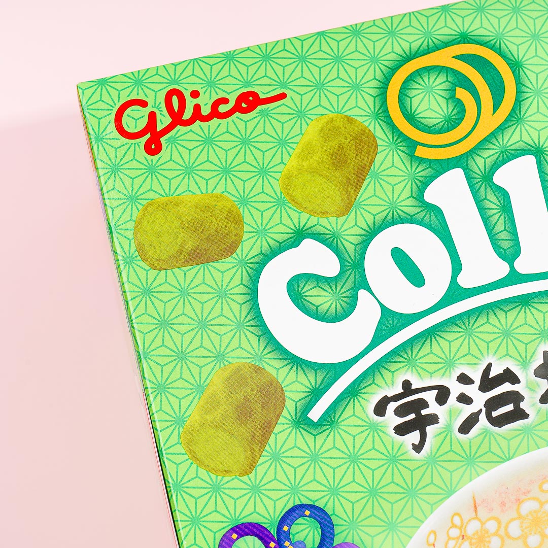 Glico Collon Biscuit Roll Box - Uji Matcha