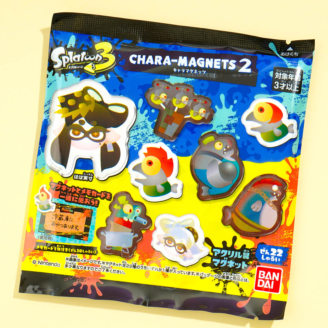 Splatoon 3 Chara-Magnets Charm Magnet 2 With Gum