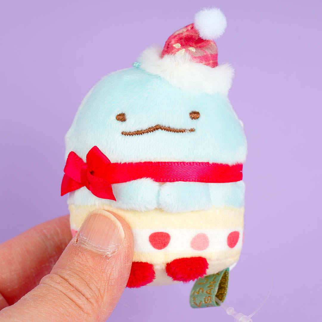 Sumikko Gurashi Strawberry Christmas Plushie - Tokage / Mini