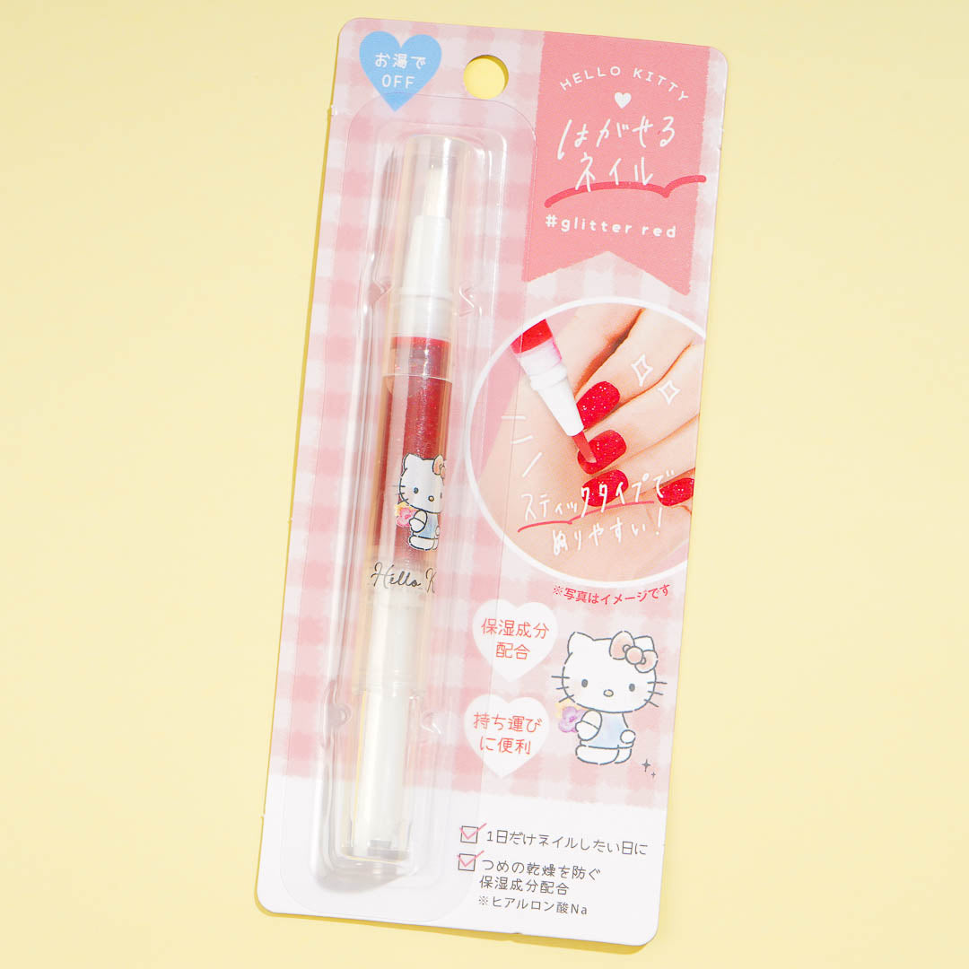 Hello Kitty Removable Manicure Pen - Glitter Red