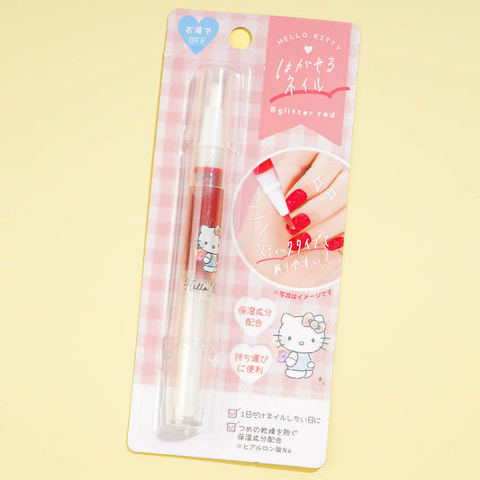 Hello Kitty Removable Manicure Pen - Glitter Red