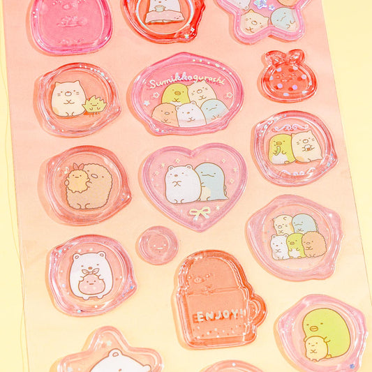 Sumikko Gurashi Clear Character Cut Stickers