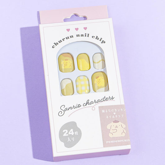 Pompompurin Stick-On Nail Tips - Short