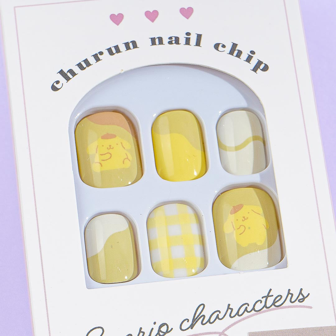 Pompompurin Stick-On Nail Tips - Short