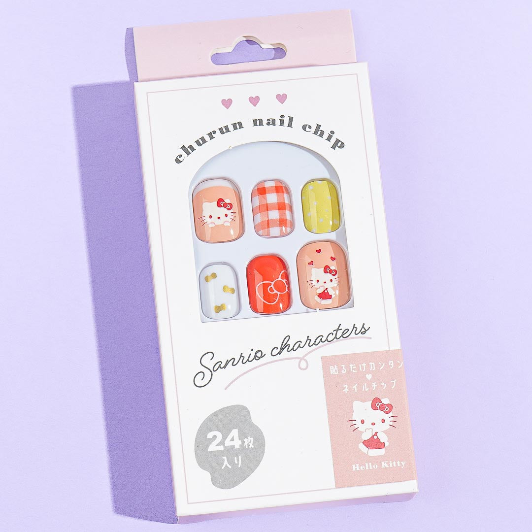 Hello Kitty Stick-On Nail Tips - Short