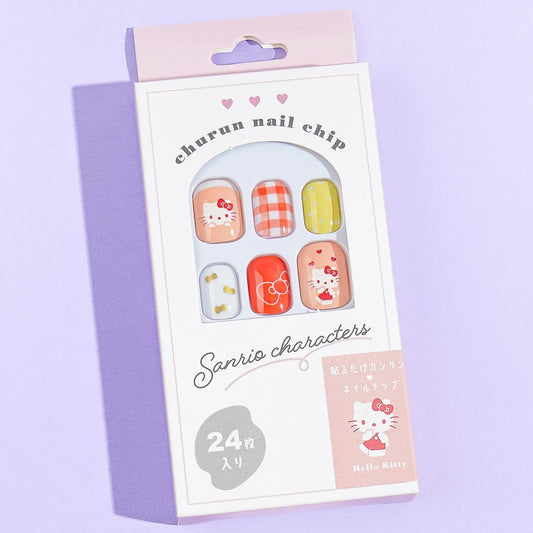 Hello Kitty Stick-On Nail Tips - Short