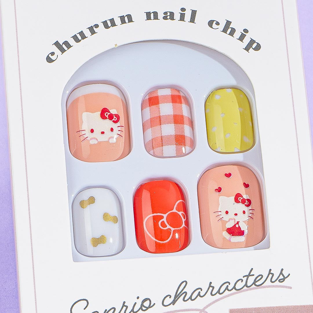Hello Kitty Stick-On Nail Tips - Short