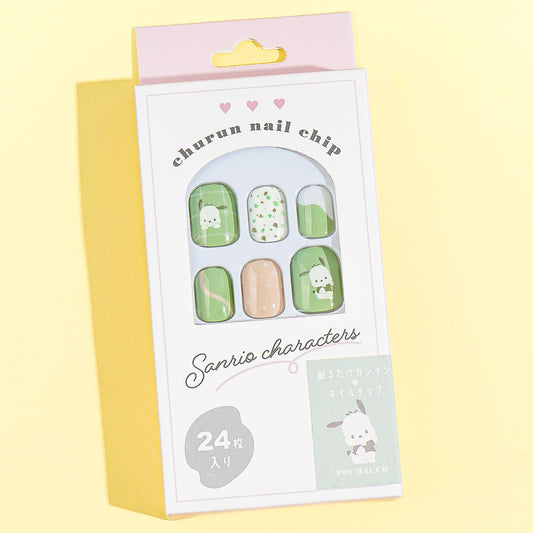 Pochacco Stick-On Nail Tips - Short