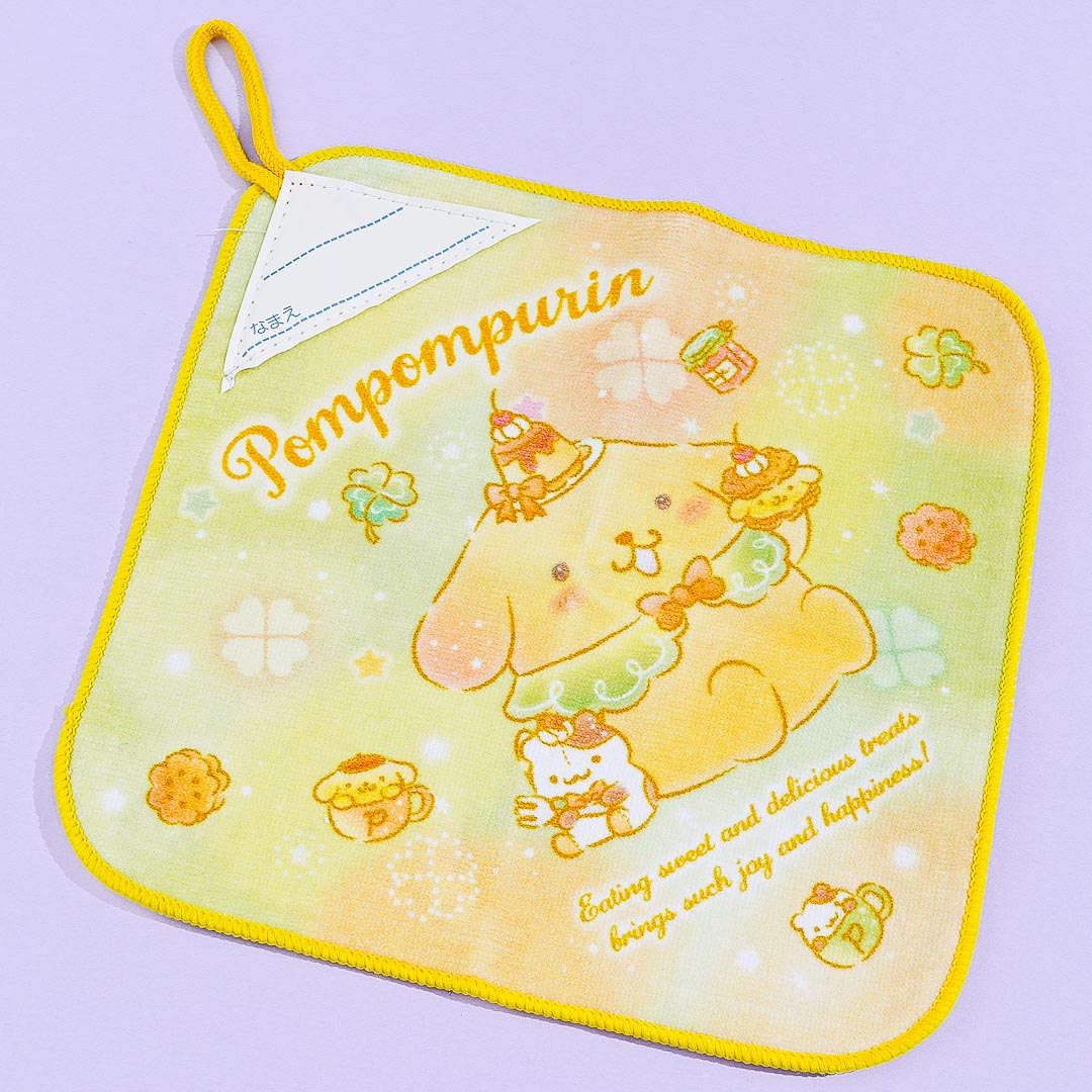 Pompompurin Lucky Clover Hand Towel