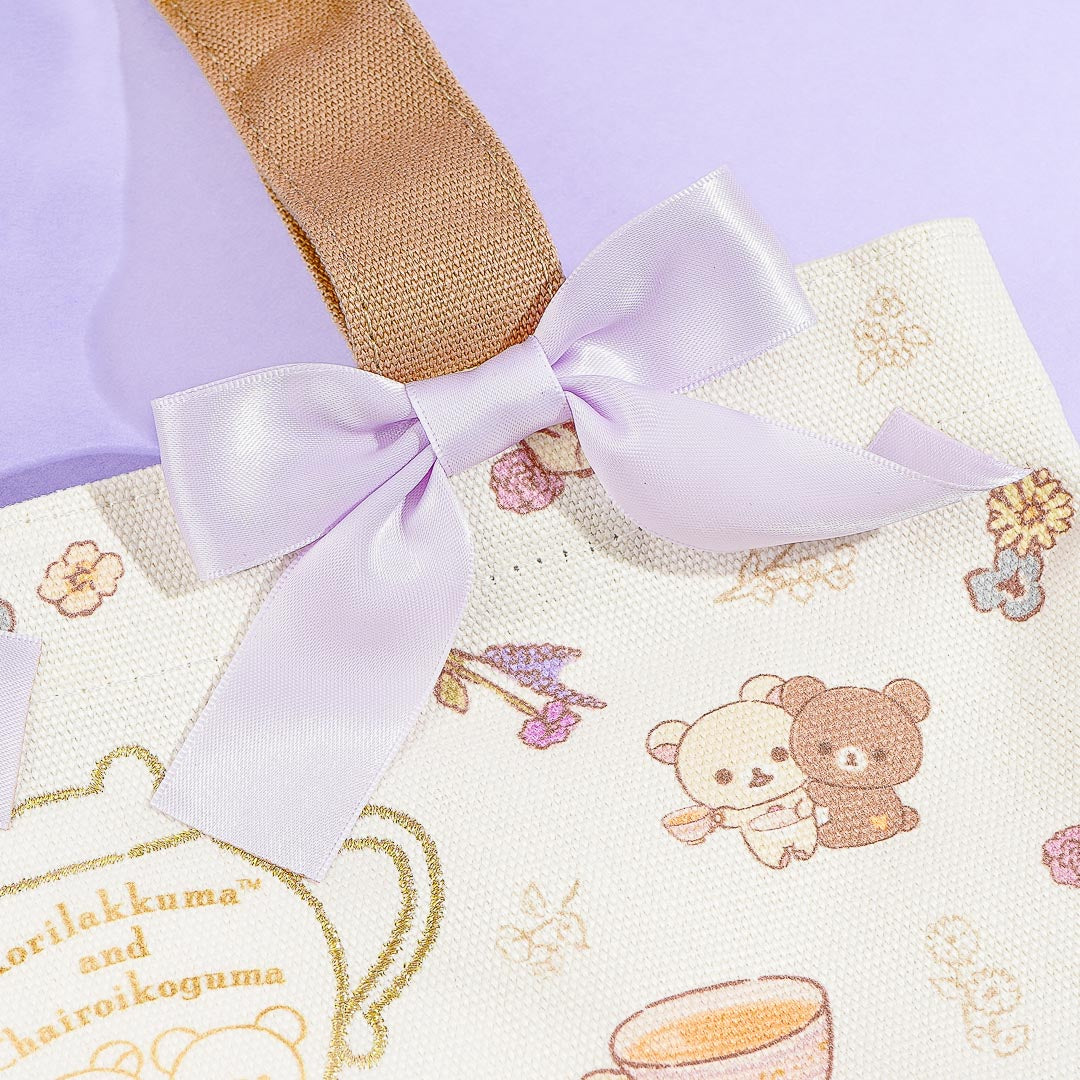 Korilakkuma & Chairoikoguma Flower Tea Time Mini Tote Bag