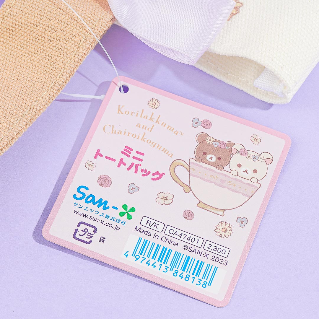 Korilakkuma & Chairoikoguma Flower Tea Time Mini Tote Bag