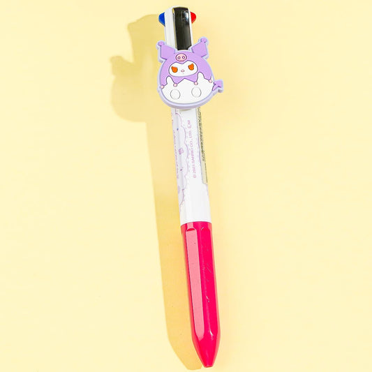 Kuromi Round Eyes Cutie 4-Color Ballpen