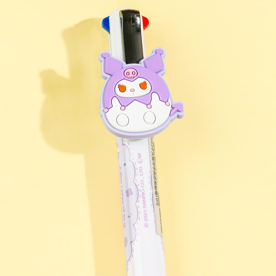 Kuromi Round Eyes Cutie 4-Color Ballpen