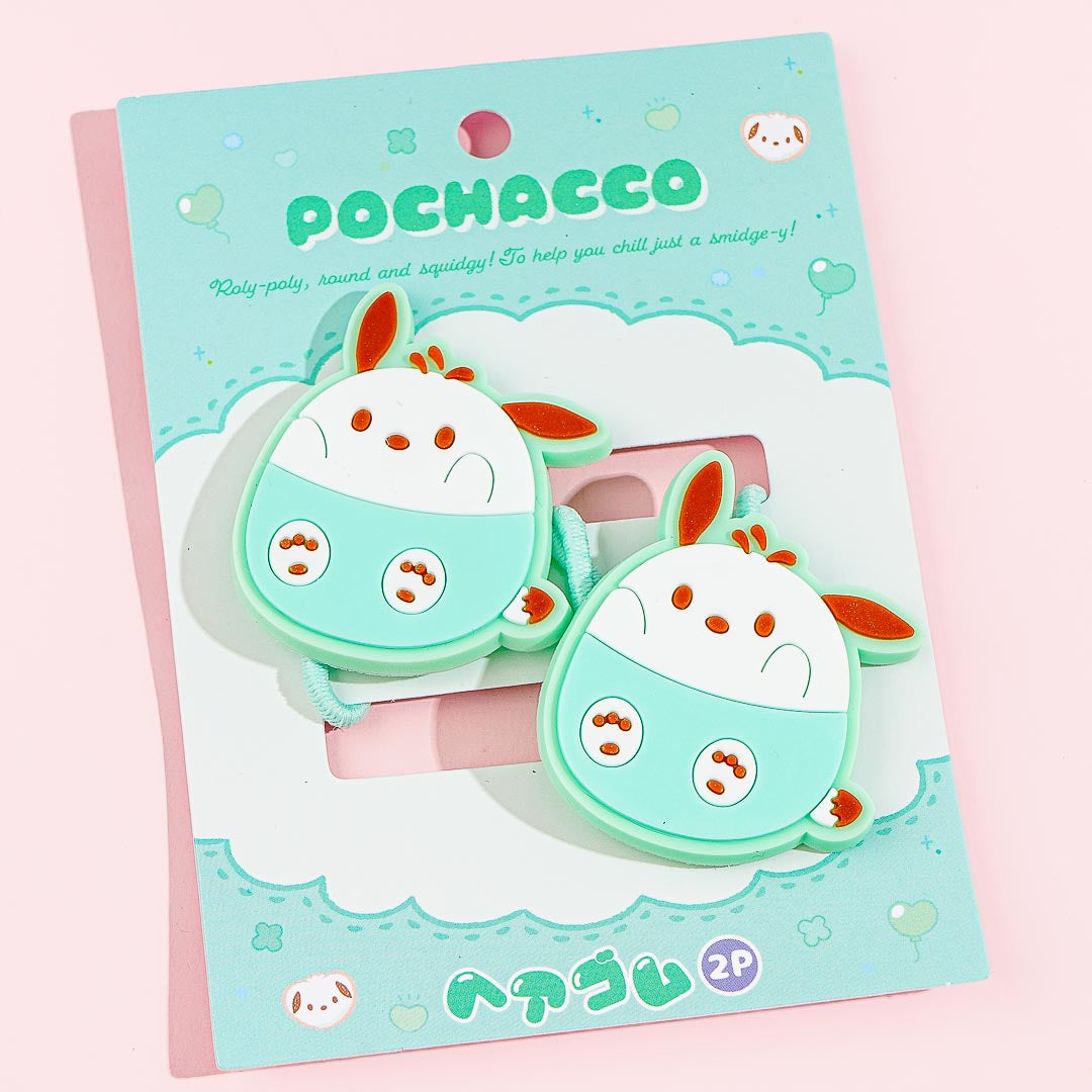 Pochacco Round Eyes Cutie Hair Ties - 2 pcs