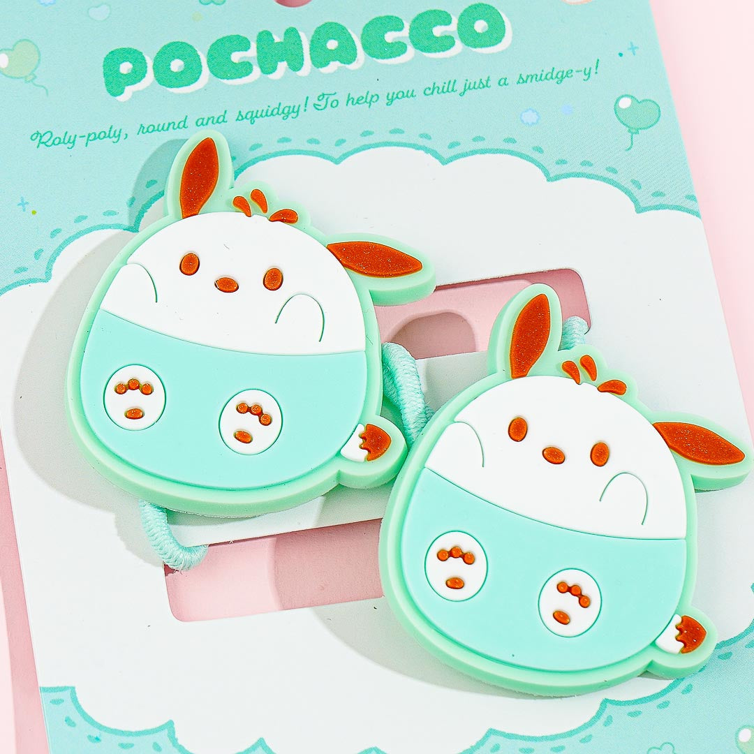 Pochacco Round Eyes Cutie Hair Ties - 2 pcs