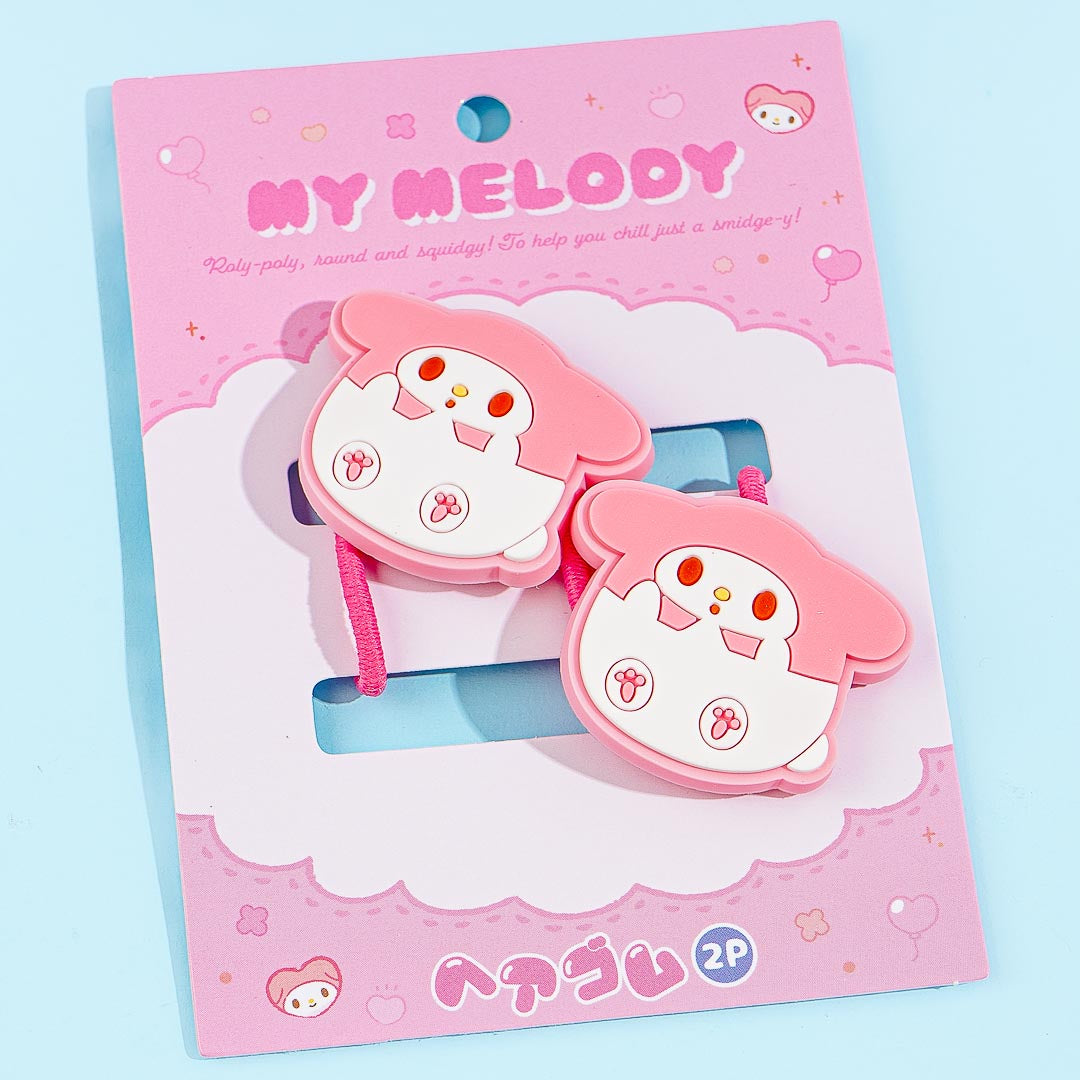 My Melody Round Eyes Cutie Hair Ties - 2 pcs