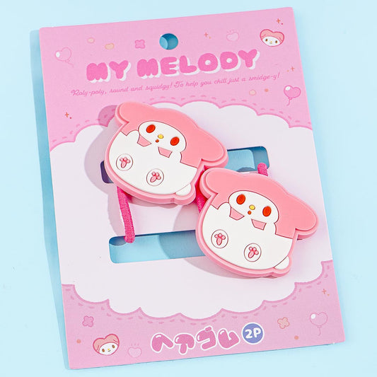 My Melody Round Eyes Cutie Hair Ties - 2 pcs