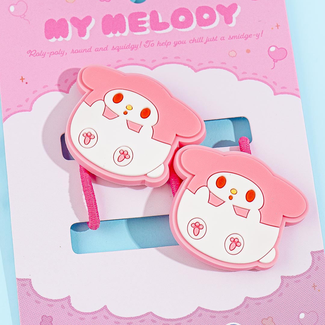 My Melody Round Eyes Cutie Hair Ties - 2 pcs