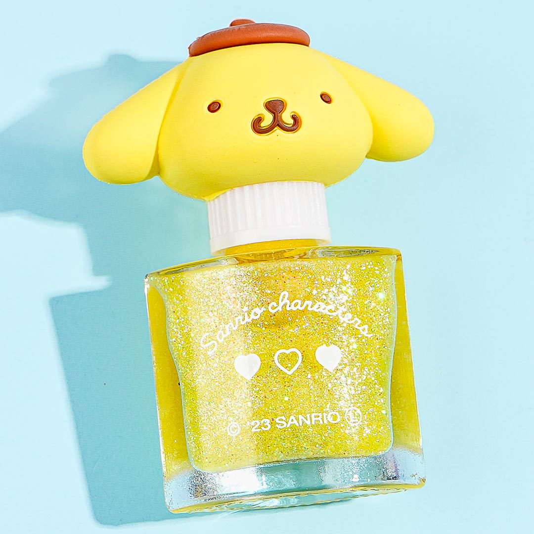 Pompompurin Glittery Manicure
