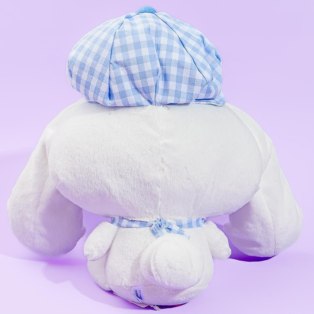 Cinnamoroll Gingham Newsboy Cap Plushie - Big