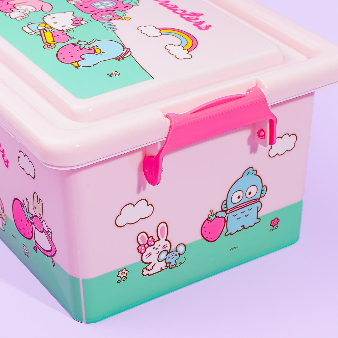 Sanrio Characters Strawberry Harvest Storage Box - Small