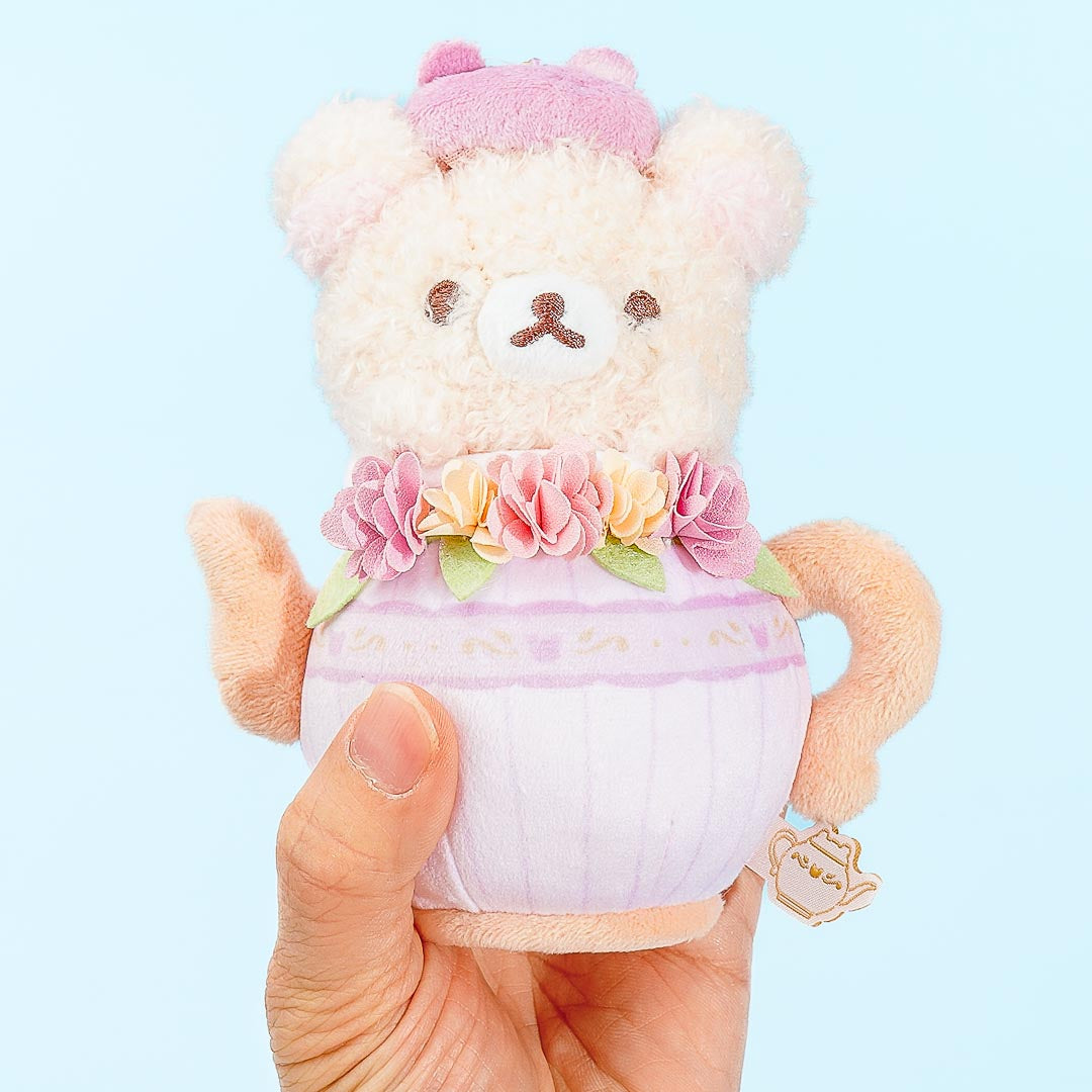 Korilakkuma & Chairoikoguma Flower Tea Time Plushie - Korilakkuma / Medium