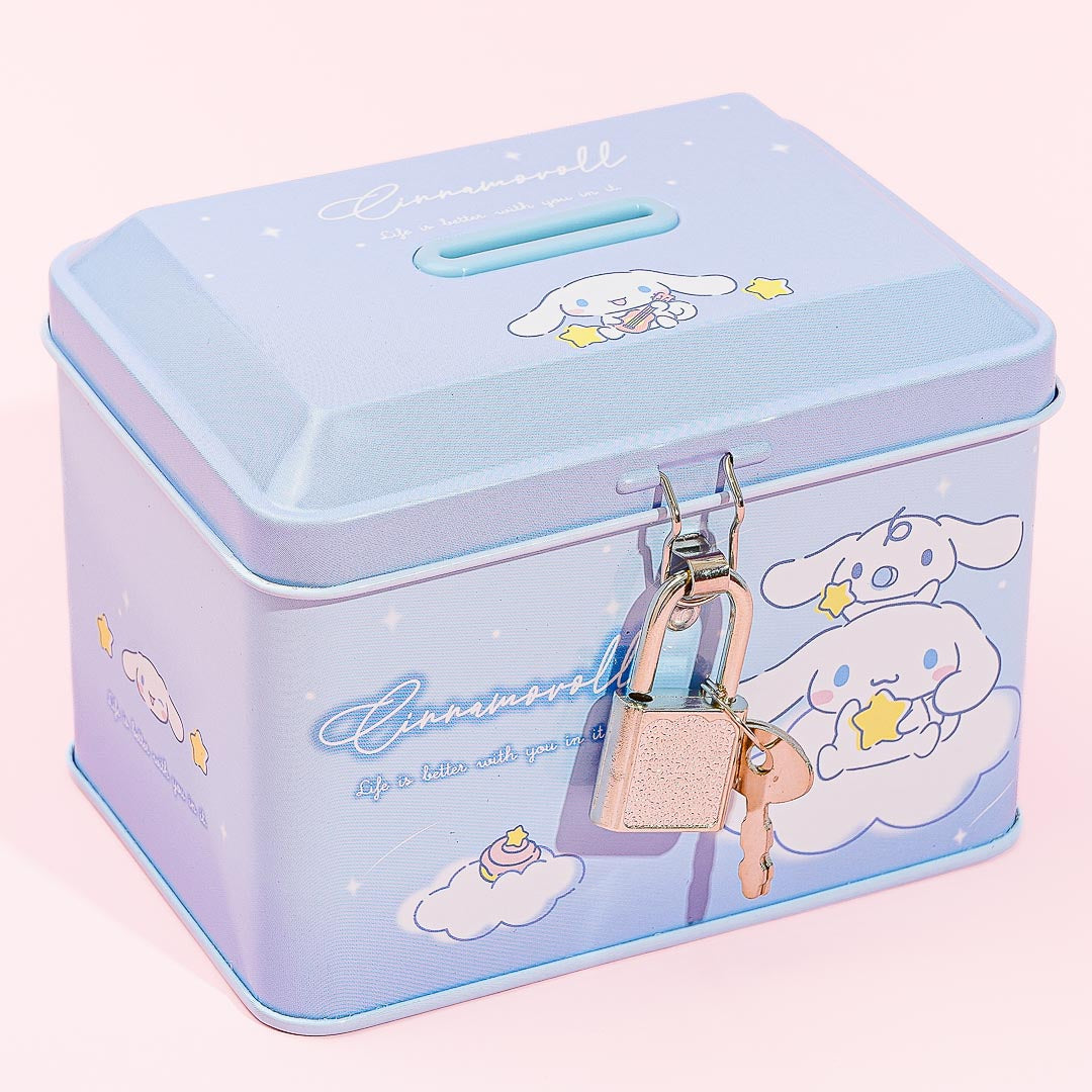 Cinnamoroll Starry Clouds Coin Bank With Lock