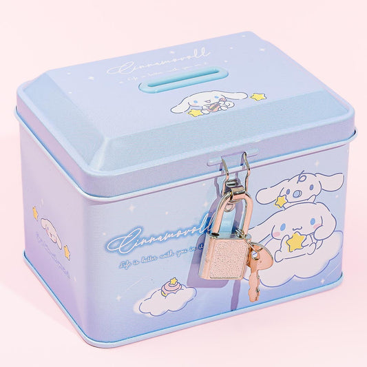 Cinnamoroll Starry Clouds Coin Bank With Lock