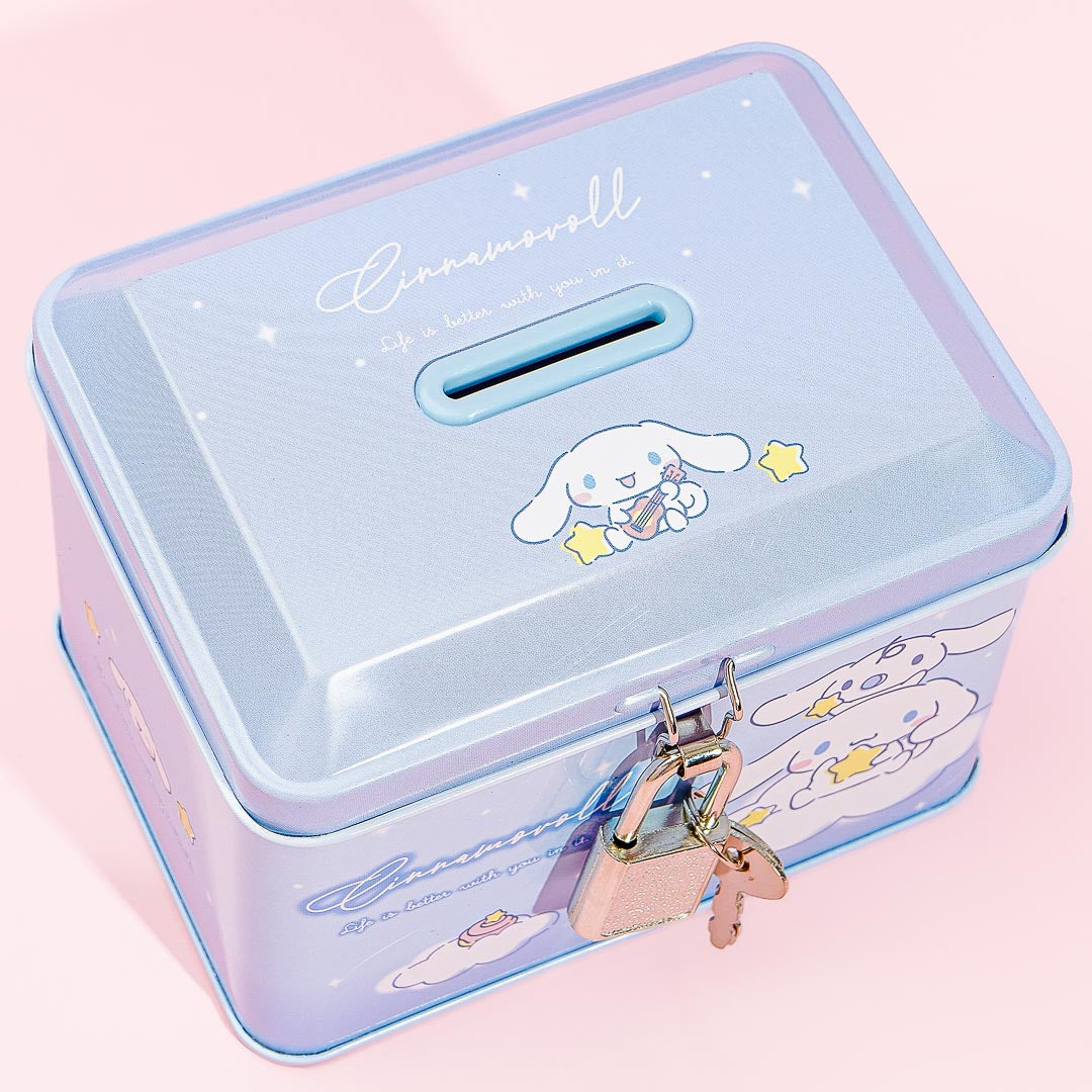 Cinnamoroll Starry Clouds Coin Bank With Lock