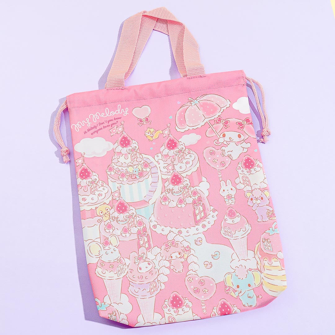 My Melody Dessert Town Drawstring Shoe Bag
