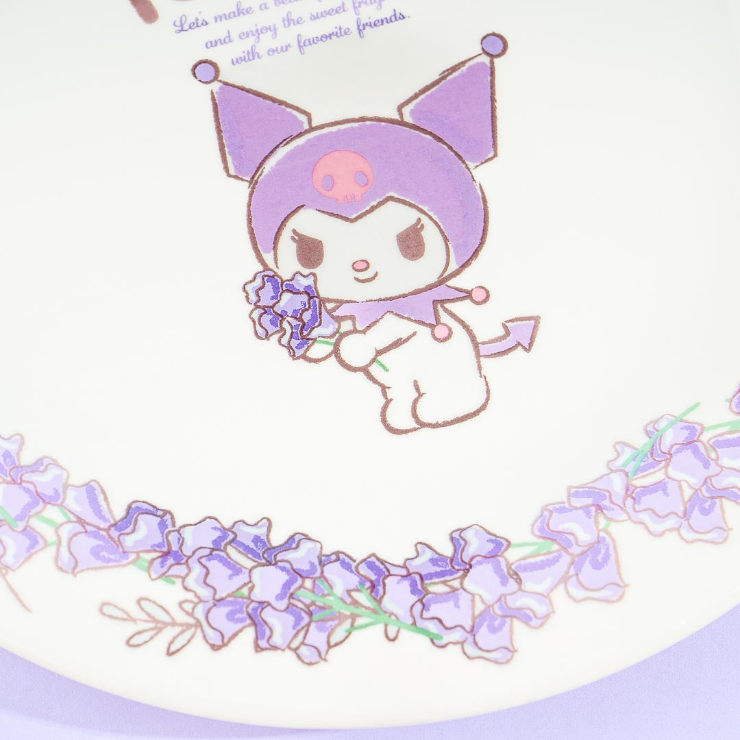 Kuromi Flowery Wreath Plate