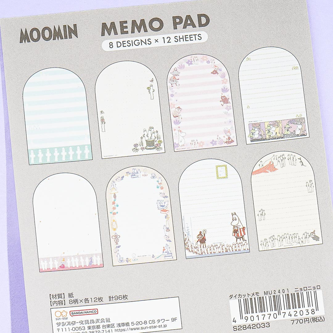 Moomin Die-Cut Memo Pad - The Hattifatteners