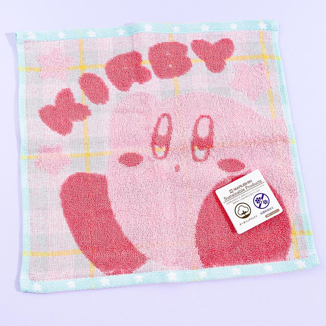 Kirby Of The Stars Checkered Mini Towel