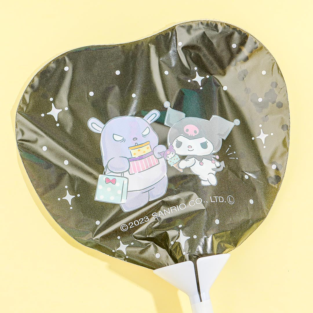 Kuromi Gliterry Heart Stick Balloon