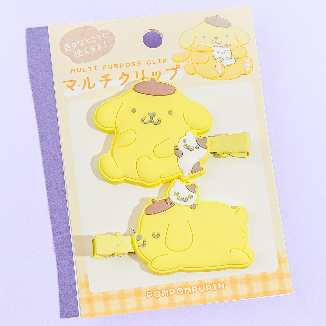 Pompompurin Rubber Multi-Clip Set - 2 pcs