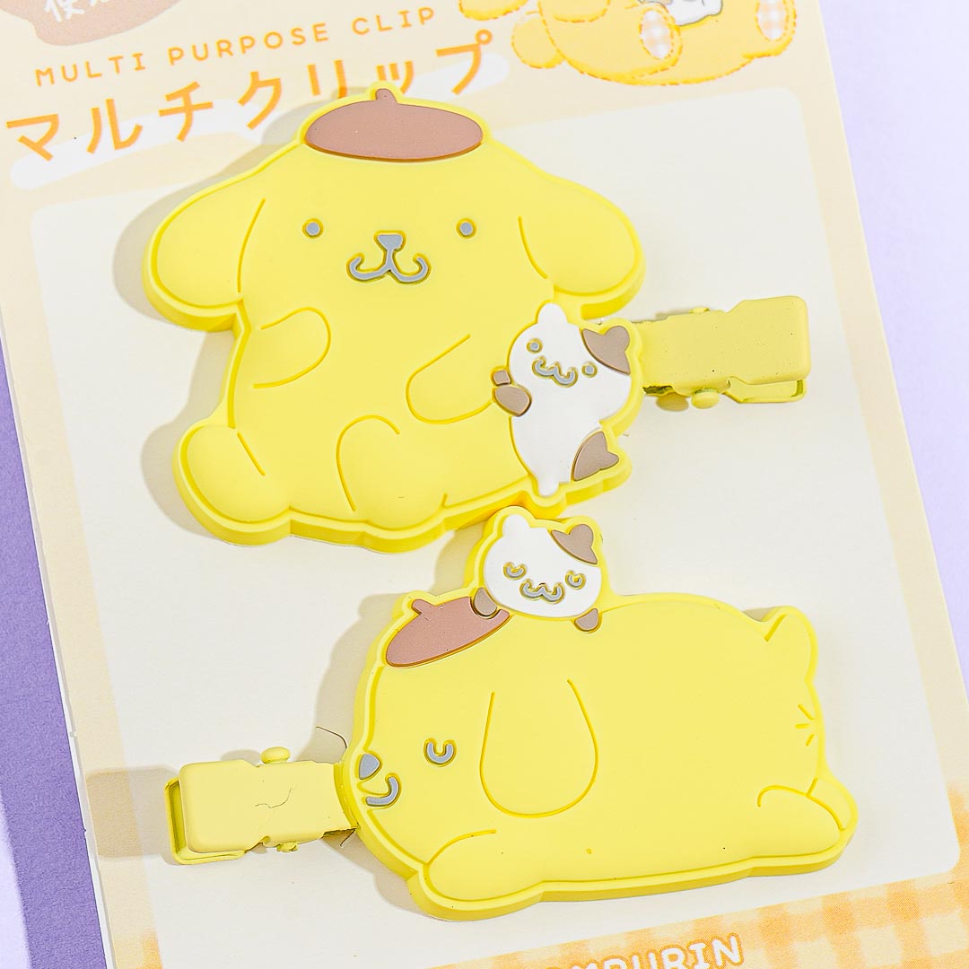 Pompompurin Rubber Multi-Clip Set - 2 pcs