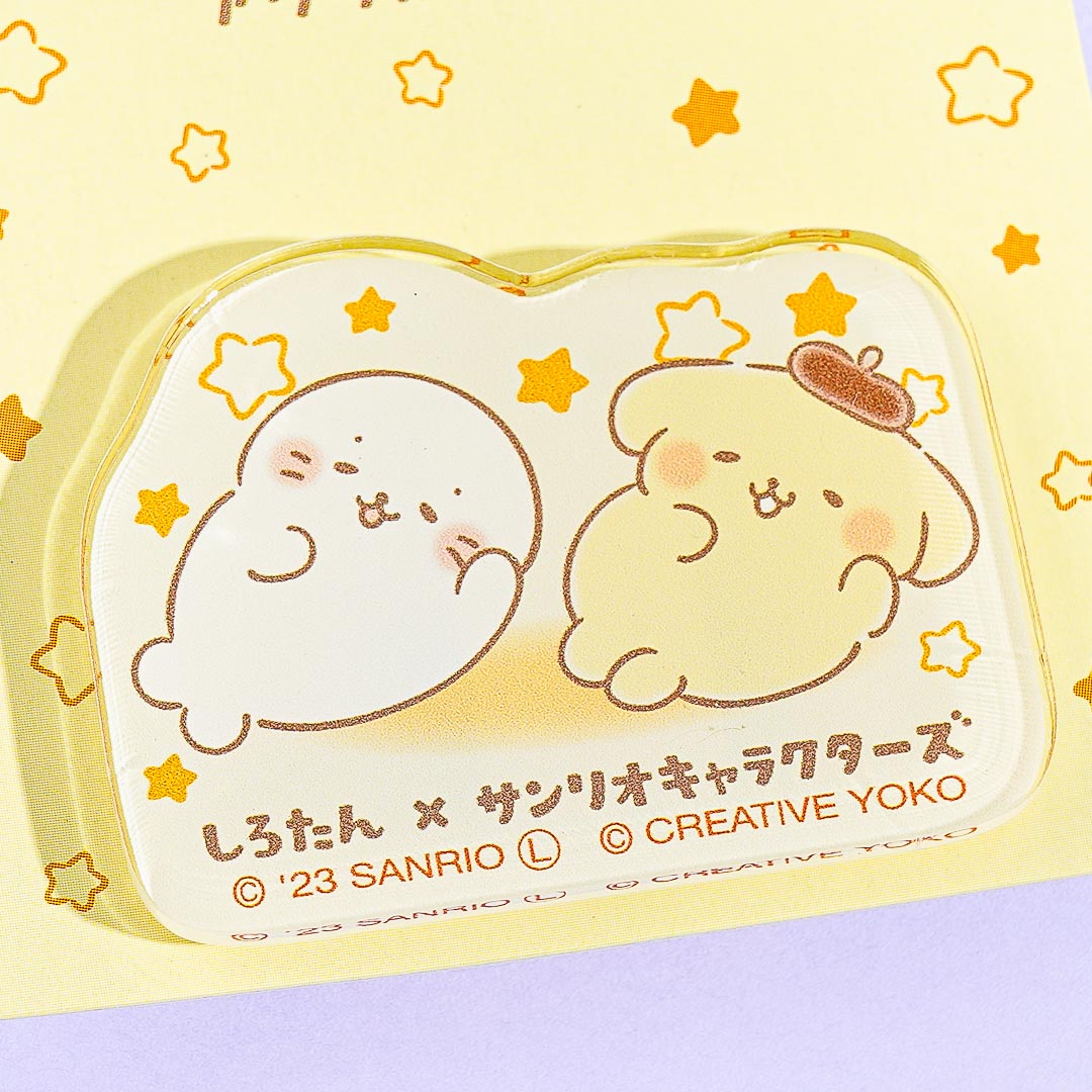 Pompompurin x Sirotan Roll Around Acrylic Clip