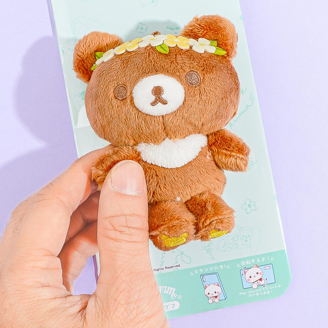 Rilakkuma Smartphone Plush Charm - Chairoikoguma