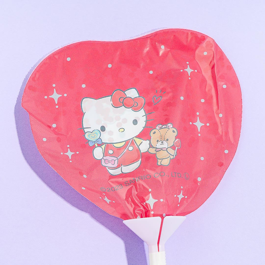 Hello Kitty Glittery Heart Stick Balloon