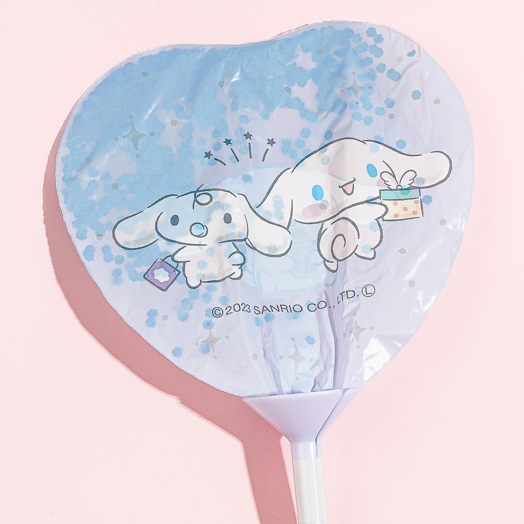 Cinnamoroll Glittery Heart Stick Balloon