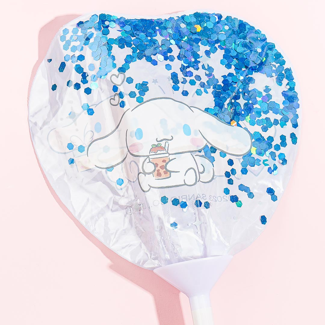 Cinnamoroll Glittery Heart Stick Balloon