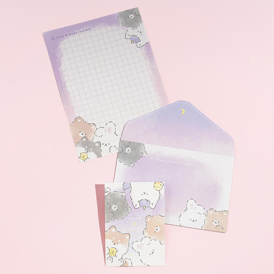 Fuwa & Moko Purple Sky Mini Letter Set