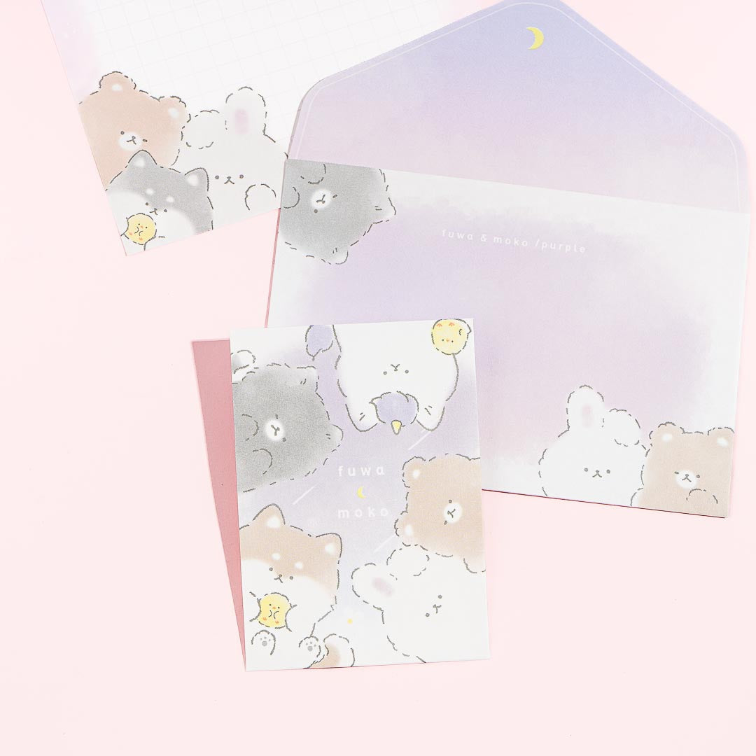 Fuwa & Moko Purple Sky Mini Letter Set
