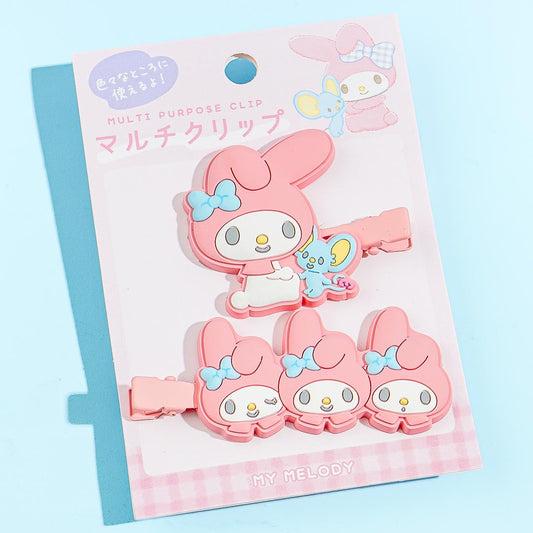 My Melody Rubber Multi-Clip Set - 2 pcs