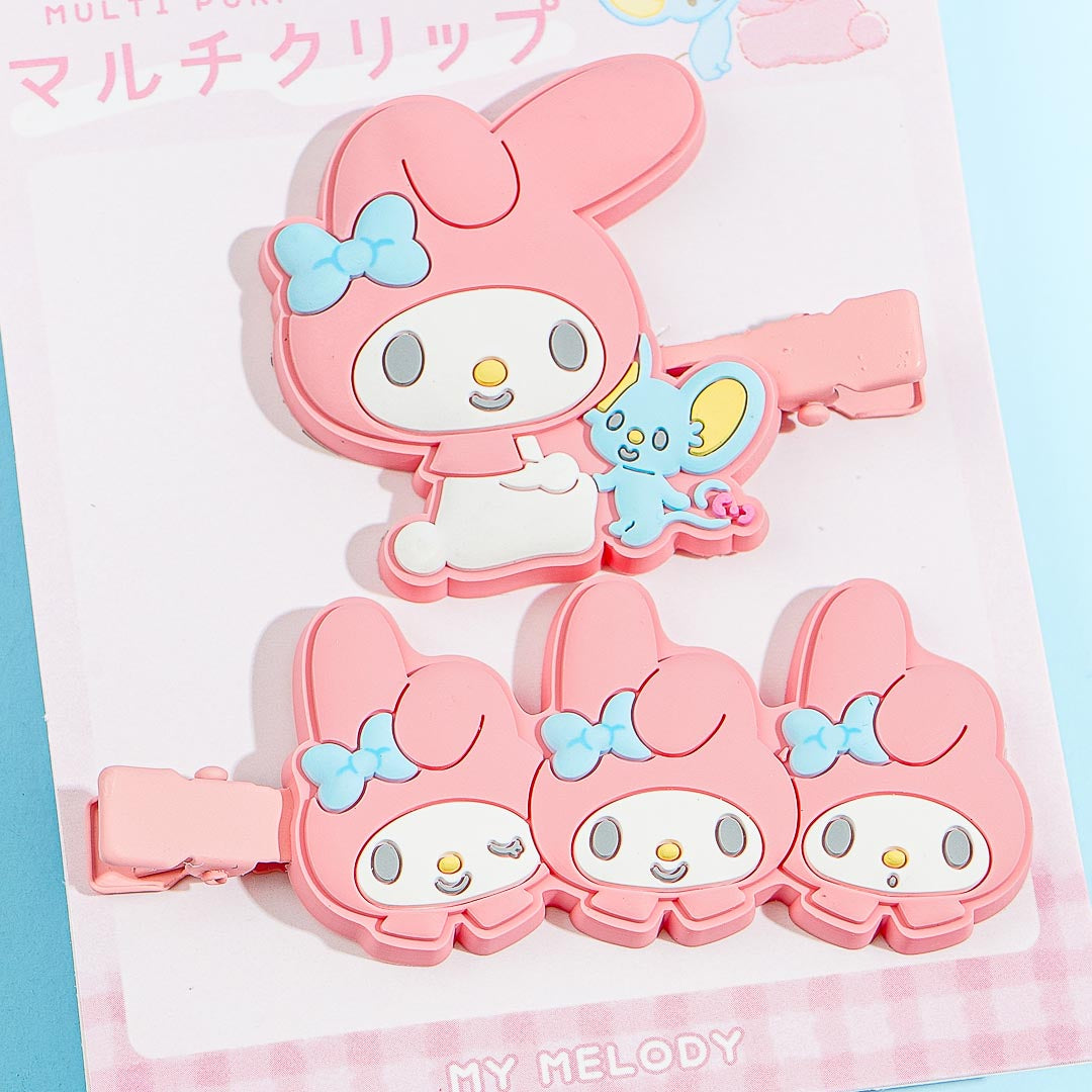 My Melody Rubber Multi-Clip Set - 2 pcs