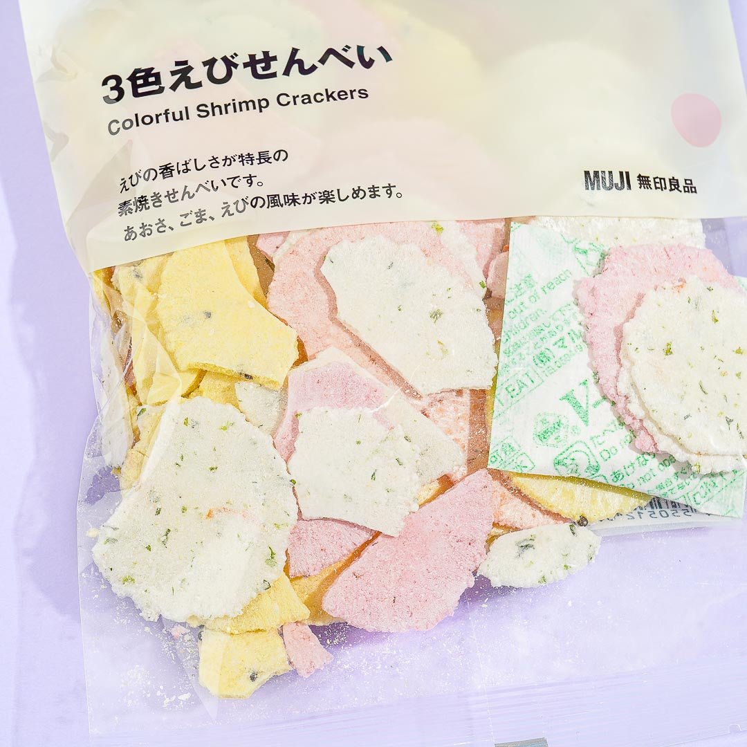 MUJI Colorful Rice Crackers - Shrimp Sesame & Seaweed