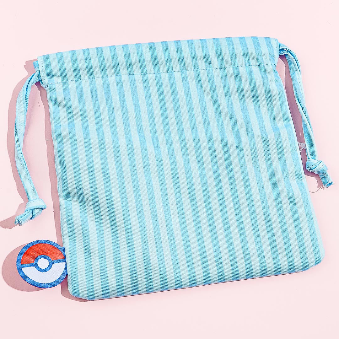 Pokemon Striped Drawstring Pouch - Piplup
