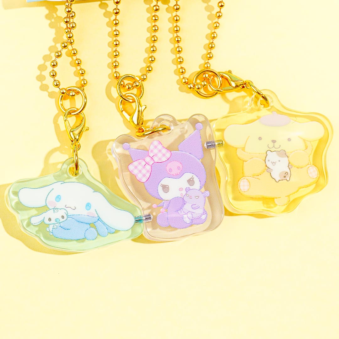 Sanrio Characters Fluffy Onesie Magnetic Charm Set