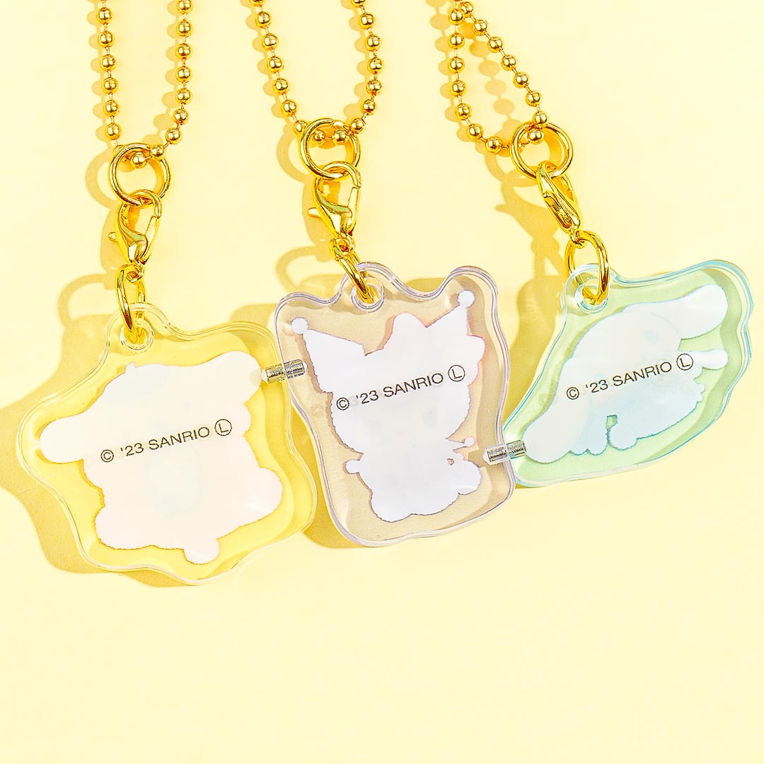 Sanrio Characters Fluffy Onesie Magnetic Charm Set